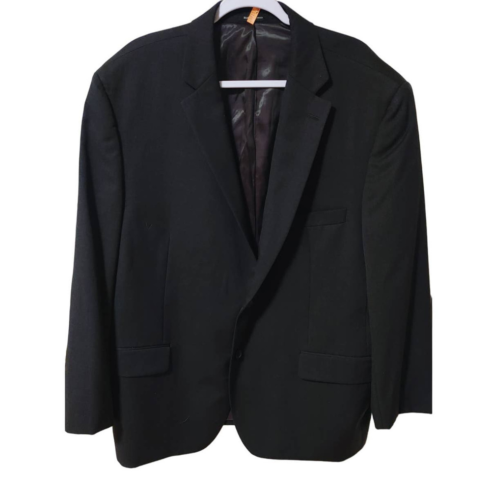 Classic Men's Black Blazer - Versatile Formal Jacket